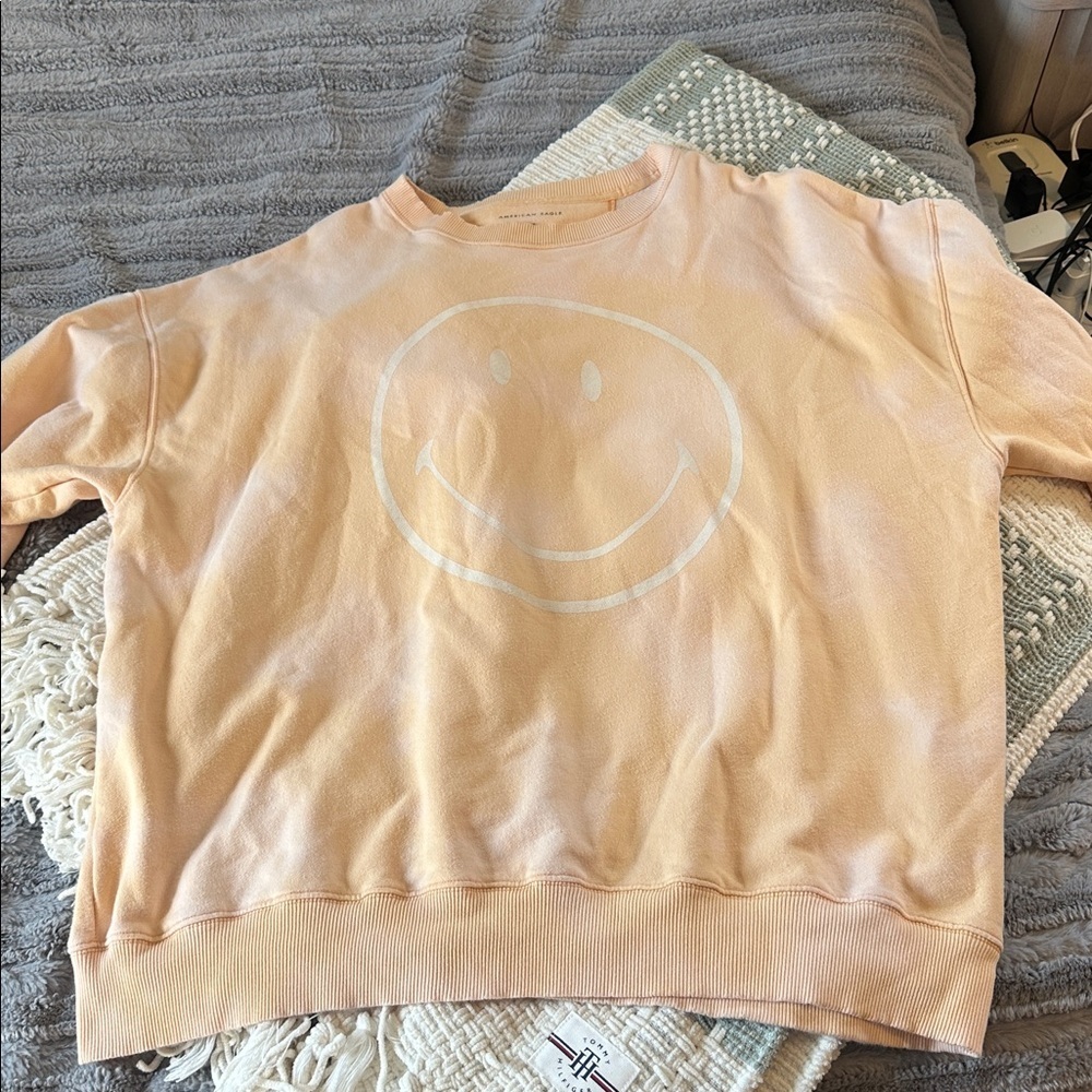 American Eagle Outfitters smiley face crewneck